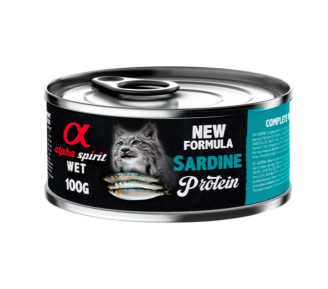 Alpha Spirit Sardine Wet Cat Food - 100gr