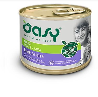 Oasy Wet Dog Food Adult Small And Mini Duck - 200gr