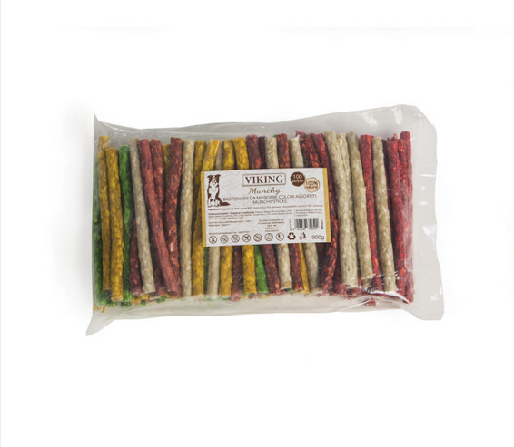 Leo Pet Viking Sticks Assorted Colours 100pcs - 900gr
