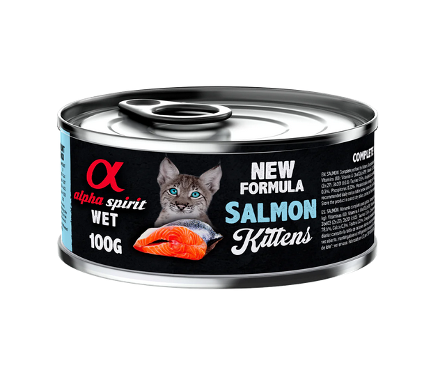 Alpha Spirit Salmon For Kittens Wet Cat Food - 100gr