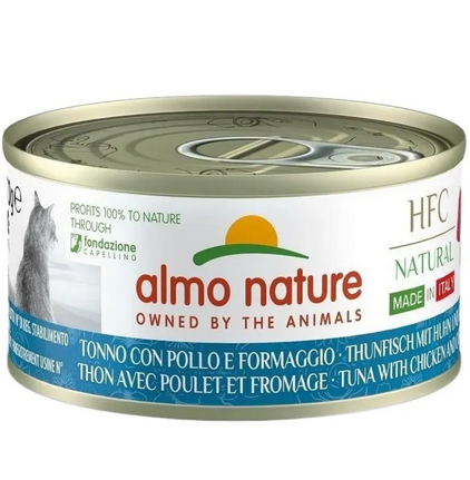 Almo Nature Hfc Tuna Chicken And Cheese - 70gr