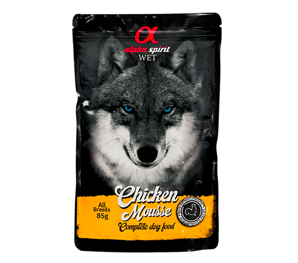 Alpha Spirit Chicken Pouch Adult Dog - 85gr
