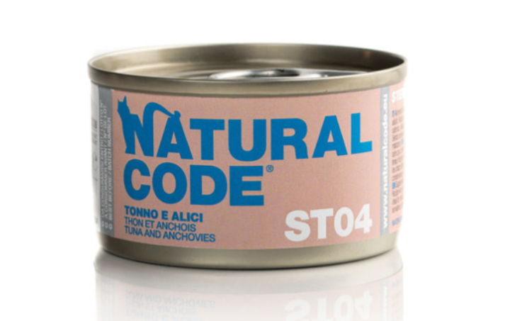 Natural Code Sterilized Tuna And Anchovies - 85gr