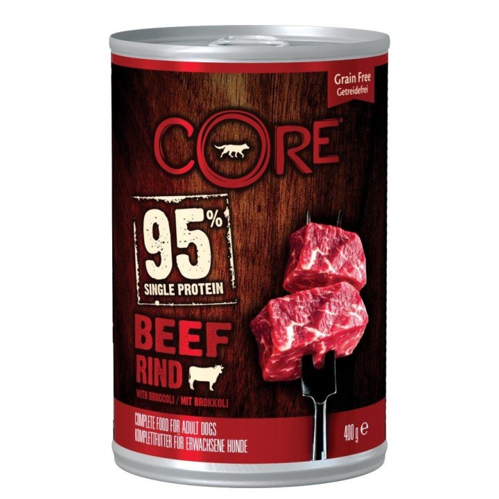 Wellness Core Dog Wet Food Beef With Broccoli - 400gr