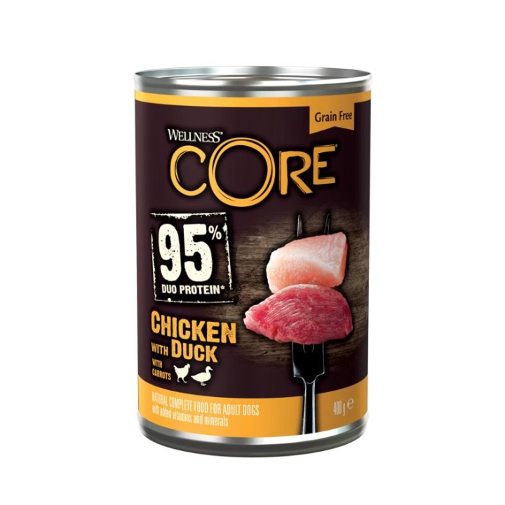 Wellness Core Dog Adult Wet Food Duo Protein Chicken Duck - 400gr