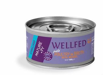 Wellfed Mature Sterilised Poultry & Mussel - 200gr