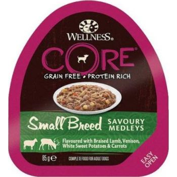 Wellness Core Dog Wet Food Grain Free With Lamb Venison White Sweet Potatoes And Carrots - 85gr