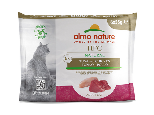 Almo Nature Hfc Tuna And Chicken 6x55gr - 330gr