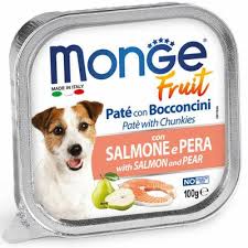 Monge Fruit Pate With Chunkies With Salmon And Pear - 100gr