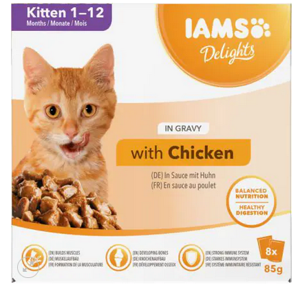 Iams Kitten M/p Gravy 8x85gr - 680gr