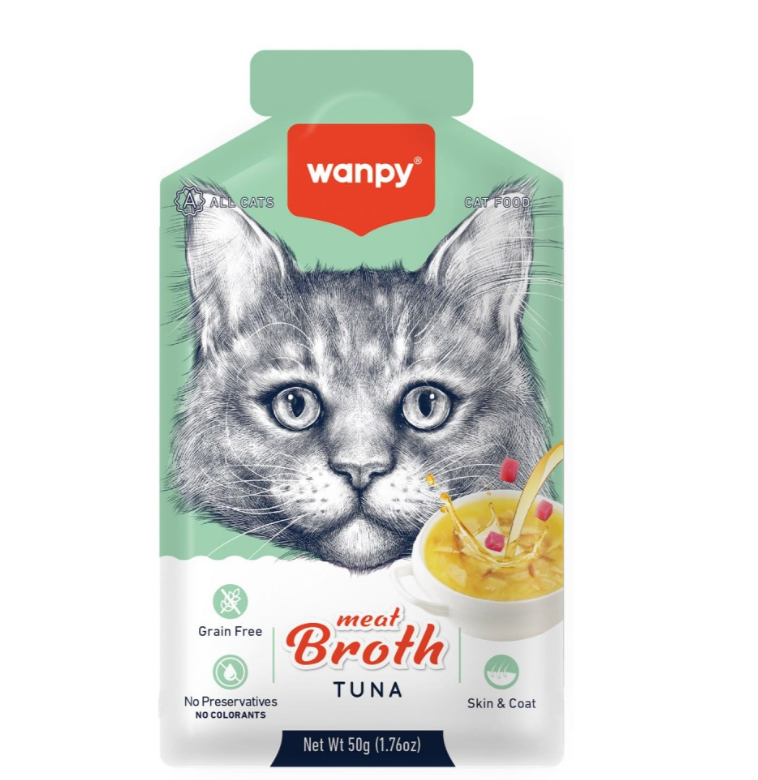 Wanpy Meat Broth Tuna For Cats - 50gr