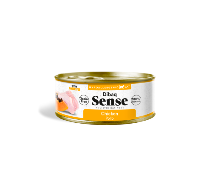 Dibaq Sense Grain Free Cat Wet Food Chicken With Papaya - 70gr
