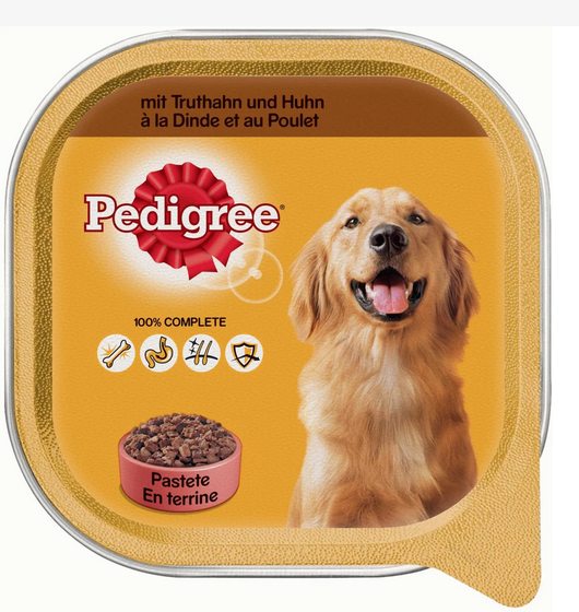 Pedigree Adult Dog Pate Chicken With Turkey - 300gr