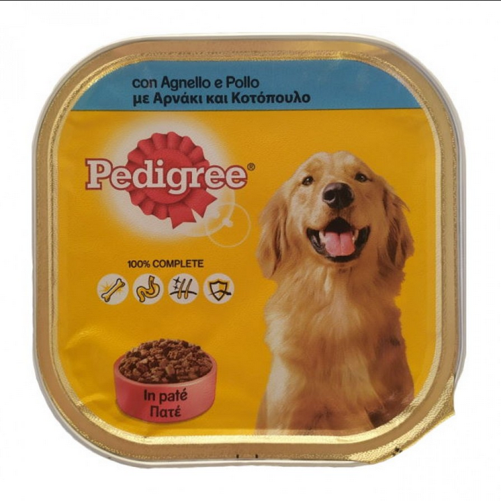 Pedigree Adult Dog Pate Lamb With Chicken - 300gr