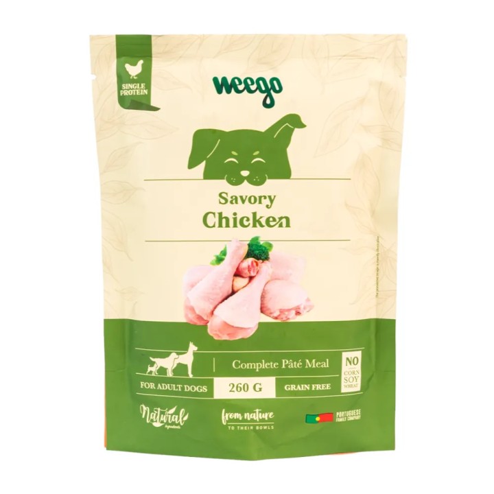 Weego Wet Dog Food Savory Chicken - 260gr