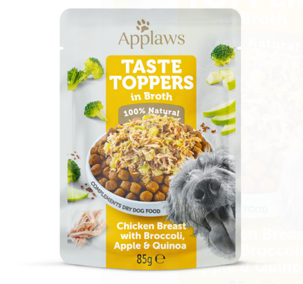 Applaws Taste Topper Chicken Breast In Broth With Broccoli, Apple & Quinoa - 85gr