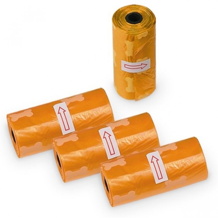 Nobby Tidyup Orange 4 Rolls With 15 Bags
