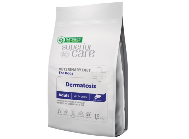 Natures Protection Superior Care Dietetic With Salmon Adult Dgs With Skin Problems Dermatosis - 40gr