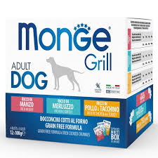 Monge Grill Multibox Adult With Beef, Cod, Chicken And Turkey - 1.2 Kg