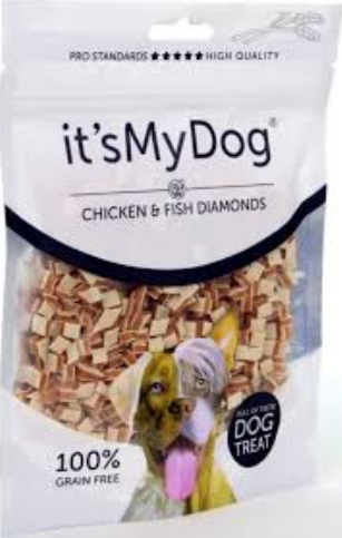 Its My Dog-chicken & Fish Diamonds - 85gr