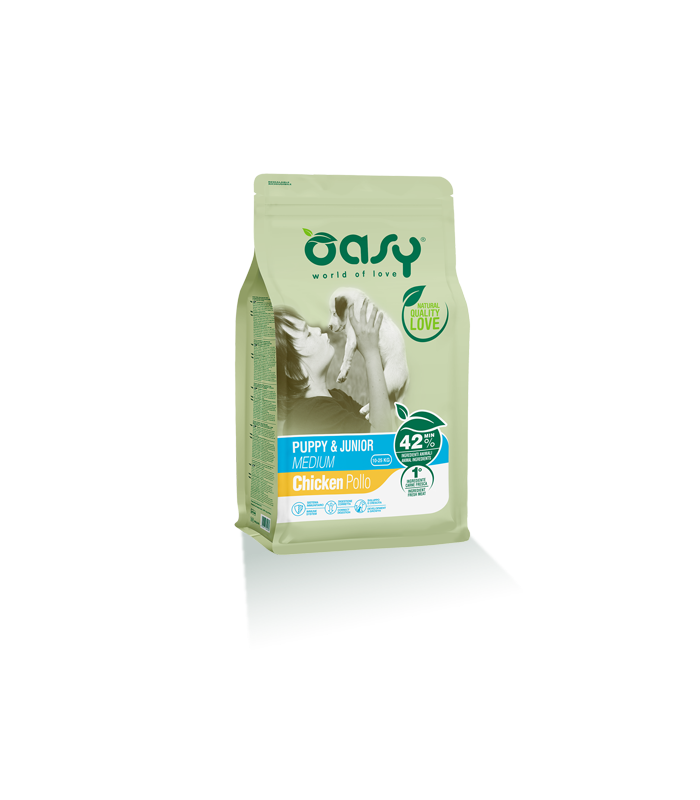 Oasy Dog Puppy & Junior Medium - 12 Kg
