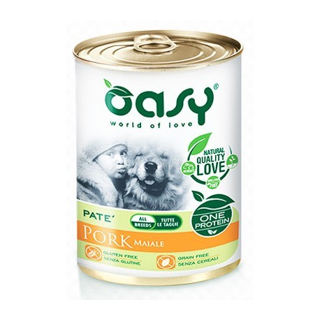 Oasy One Protein Wet Dog Adult Pork - 400gr
