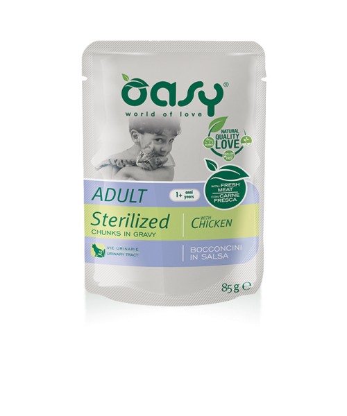 Oasy Adult Sterilized Chicken - 85gr