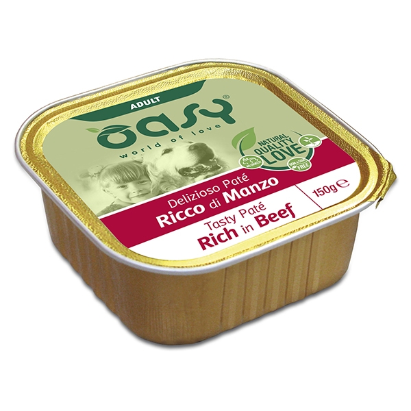 Oasy Dog Tasty Pate Adult Beef - 150gr