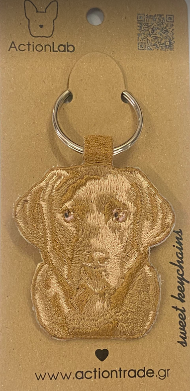 Action Trade Keyring Labrador Moca