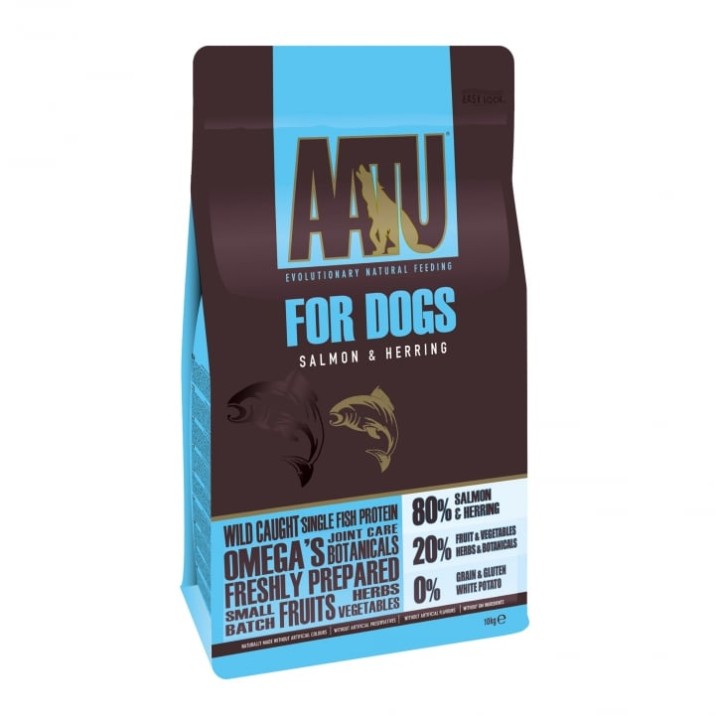 Aatu Salmon & Herring Adult Dog Food - 10 Kg