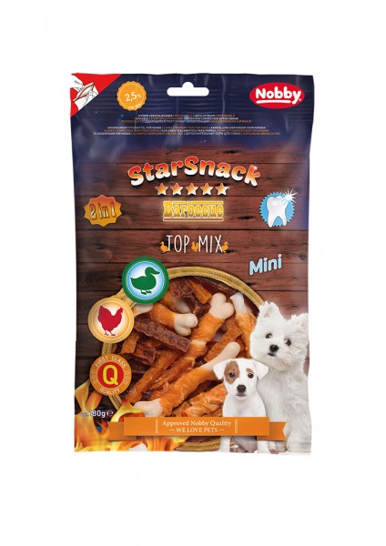 Nobby Starsnack Bbq Mini Top Mix - 180gr