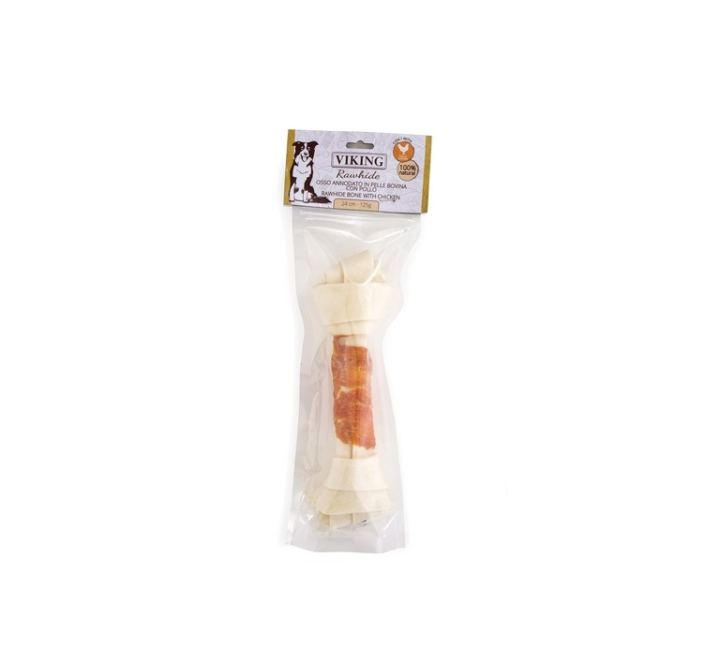 Leo Pet Viking Rawhide Bone Chicken 24cm - 125gr