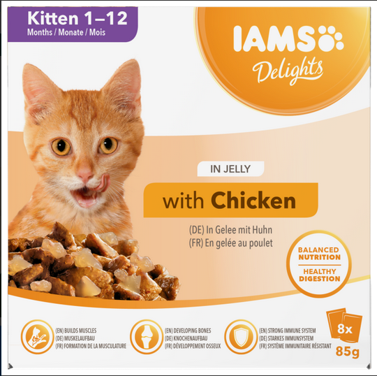 Iams Kitten Mp Jelly 8x85gr - 680gr