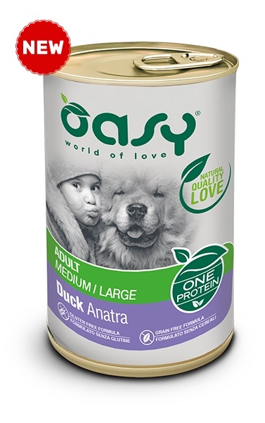 Oasy One Protein Duck Adult Medium & Large Breed Duck - 400gr