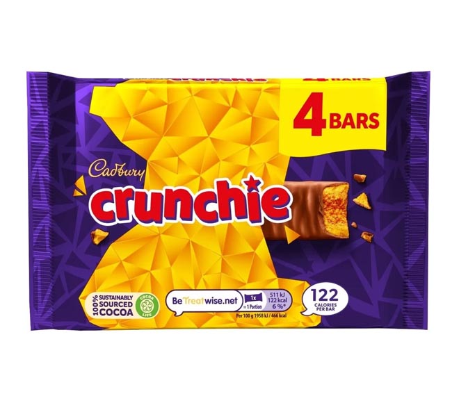 CADBURY CRUNCHIE 4PACK 128GR