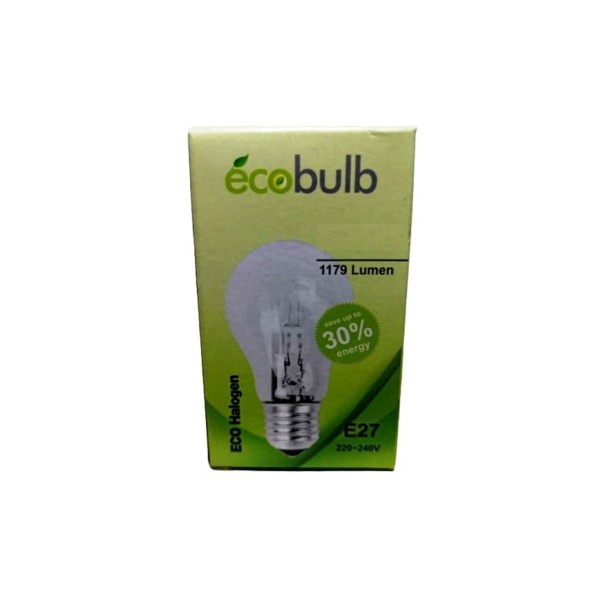 Λαμπα Eco Halogen E27 70W=100W 1179Lm Κιτρινου Φωτισμου