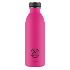 24Bottles Urban Bottle 500ML – Lightweight Reusable Water Bottle – Stone Passion Pink