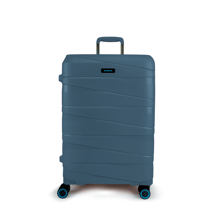 BG Berlin - TED Collection - Large size luggage (4 Wheel) 76cm/28in, 20-23kg suitcase - Oxford Blue