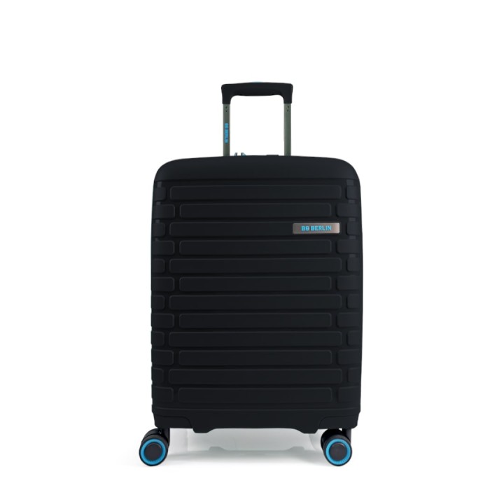 BG Berlin - SODA cabin size/carry-on (4 Wheel), Double Security Zipper, 54cm/20in, 10kg suitcase - Black