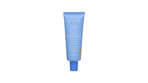 Apivita Aqua Beelicious Healthy Glow Hydrating Fluid Cream Tinted Spf30, 40ml