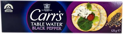 CARRS CRACKER BLACK PEPPER 125GR