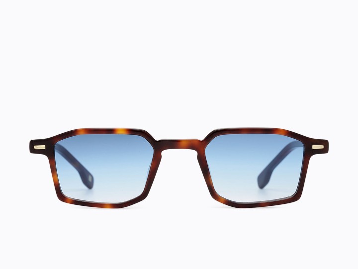 Carolina Lemke Rancho Geometric Men's sunglasses Color Black Lens Color Gradient Smoke