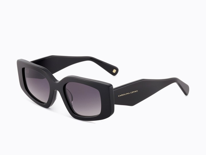 Carolina Lemke Onasys Rectangle  Women's sunglasses  Color Trans Dark Burgundy Lens Color Gradient Brown