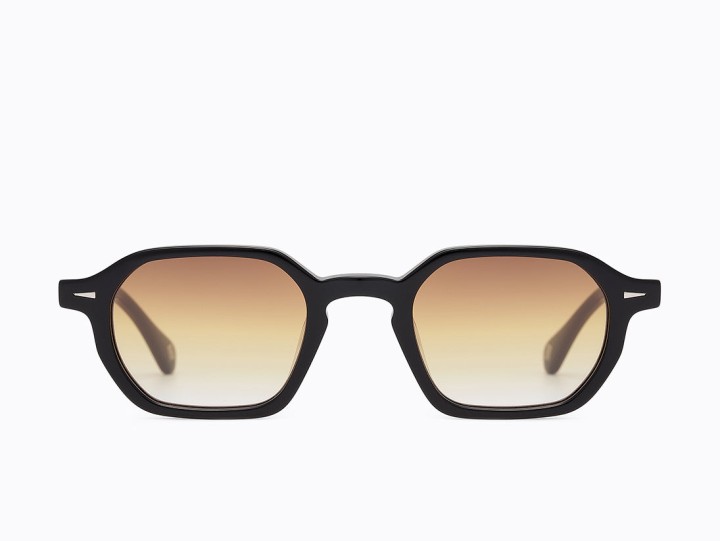 Carolina Lemke Helios Geometric Men's sunglasses Color Black Lens Color Gradient Brown To Orange To Trans