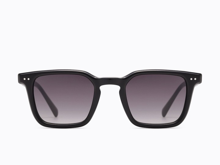 Carolina Lemke Noam Square Men's sunglasses Color Black Lens Color Gradient Smoke