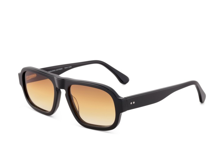 Carolina Lemke Beryl Pilot Men's sunglasses Color Black Lens Color Gradient Dark Orange To Orange To Light Orange