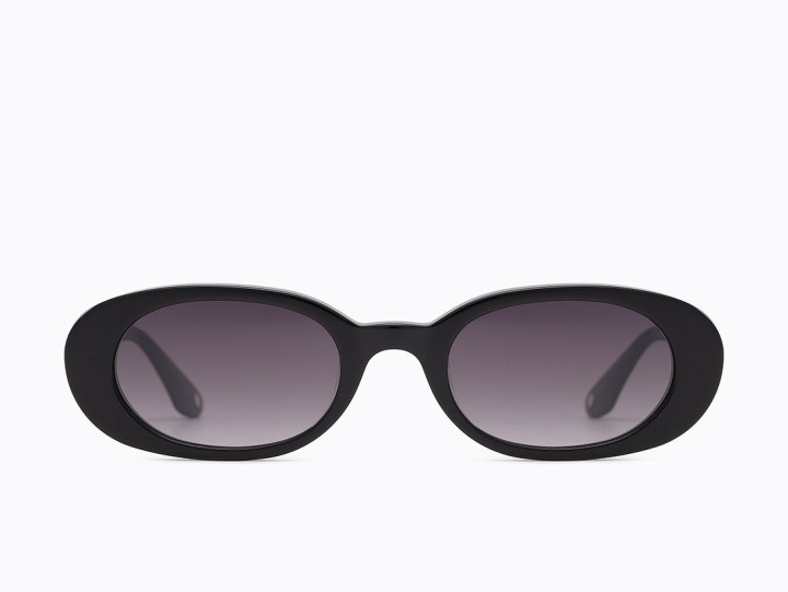 Carolina Lemke Dora Oval  Women's sunglasses  Color Black Lens Color Gradient Smoke