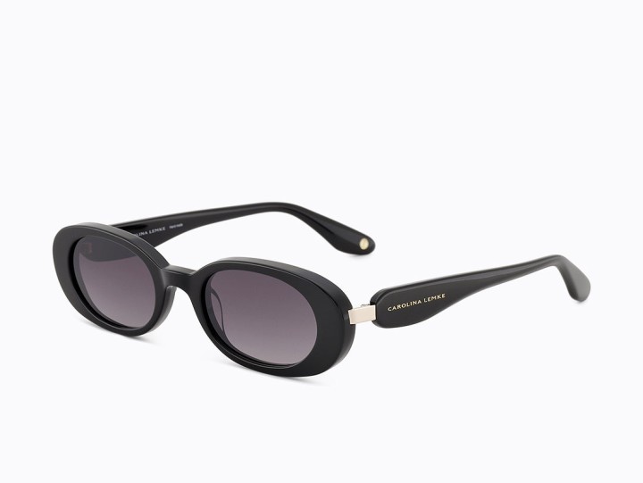 Carolina Lemke Dora Oval  Women's sunglasses  Color Tiger Demi Lens Color Gradient Brown