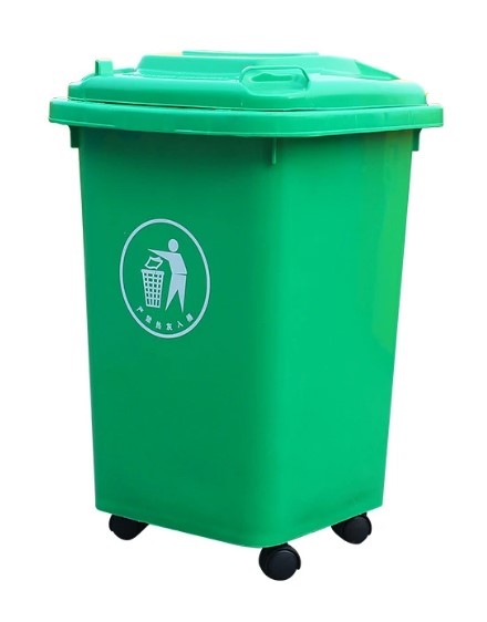 BIDONE BIN WITH WHEELS 30L - GREEN