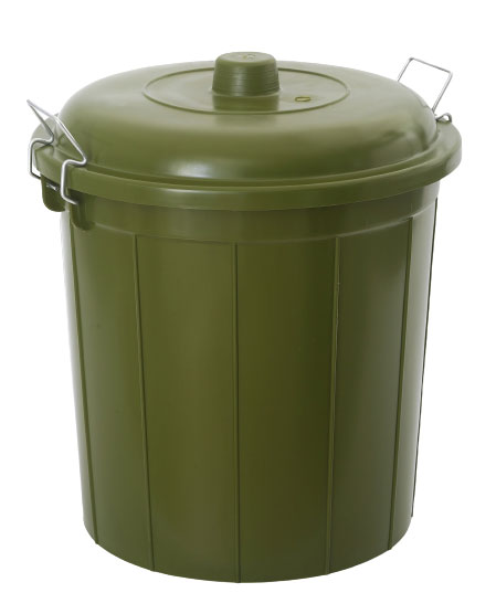 SHC OUTDOOR GARBAGE BIN 56L - GREEN